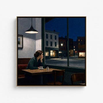 Le Yack - A Clean, Well-Lighted Place - Hand signed