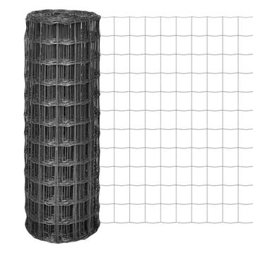 vidaXL Euro hek 10x1,2 m staal grijs, Verzenden, Nieuw, IJzer, Minder dan 1 meter