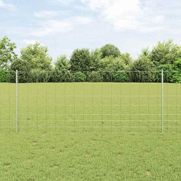 vidaXL Wild hek met palen 50 x 1 m (B x H), Verzenden, Nieuw, IJzer