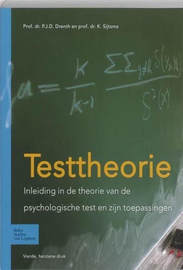 9789031347476 Testtheorie | Tweedehands, Boeken, Verzenden, Zo goed als nieuw, P J D Drenth