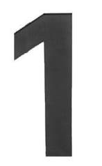 Huisnummer SQUARE LSQHN150-1 mat zwart, Verzenden, Nieuw