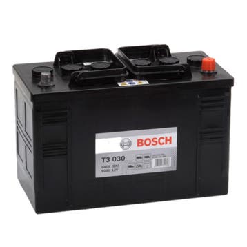 Bosch Startaccu 12 volt 90 ah T3 030 Black truckline, Ophalen of Verzenden, Nieuw