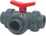 CH pvc 3-weg kogelkraan, T-boring, inwendig lijm-40 mm, Verzenden, Nieuw