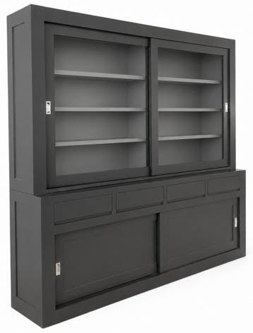 Buffetkast antraciet - grijs design 240cm soft close, Ophalen of Verzenden, Nieuw