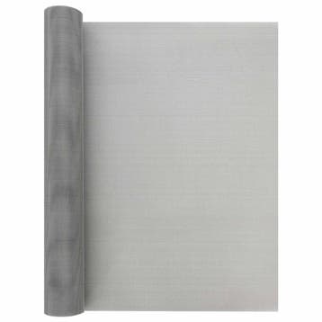 vidaXL Gaas Scherm 60 x 500 cm 30 Mesh RVS 201 Zilverkleurig, Verzenden, Nieuw, IJzer