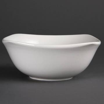 Witte Porselein Serveerschaaltje 22 cm | 12 stuks, Verzenden