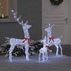 vidaXL Rendierfamilie met 300 LED 3 pcs Koudwit 68 x 26 x, Verzenden, Nieuw