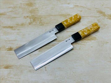 Keukenmes - Nakiri - Handafgewerkte Japans Nakiri-messenet -