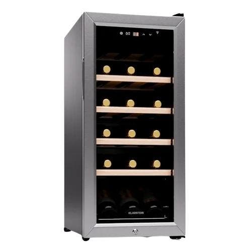 Wijnkoelkast 18 Flessen Smalle Wijnkoeler Klimaatkast, Witgoed en Apparatuur, Koelkasten en IJskasten, Refurbished, Minder dan 45 cm