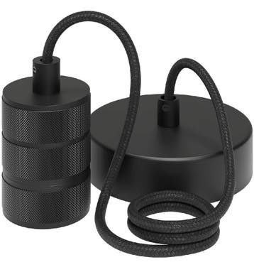 OP=OP Calex Retro pendel Ø10cm mat zwart E27 1.5m snoer, Ophalen of Verzenden, Nieuw