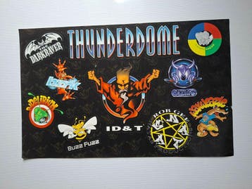 Stickervel Hardcore thunderdome, Verzenden, Nieuw