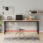 vidaXL Werkbank 200x55x81,5 cm massief beukenhout en metaal, Verzenden, Nieuw