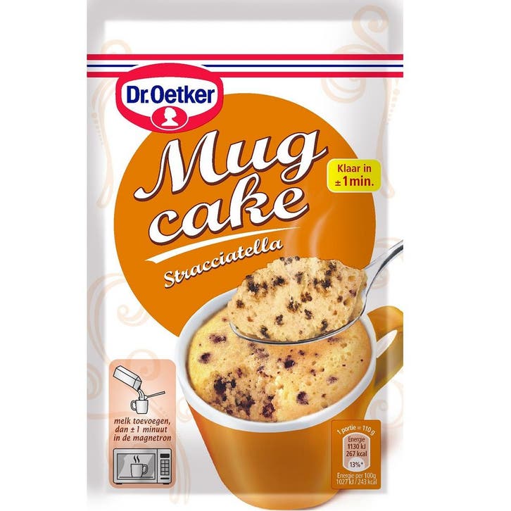 Dr. Oetker Mug Cake Stracciatella 60g, Hobby en Vrije tijd, Taarten en Cupcakes maken, Nieuw, Verzenden