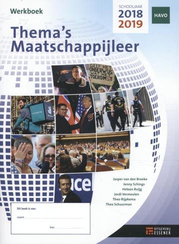 Themas Maatschappijleer Havo 2018 2019 werk 9789086742752, Zo goed als nieuw