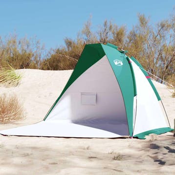 vidaXL Strandtent 268x223x125 cm 185T polyester zeegroen, Verzenden, Nieuw, Tot en met 2