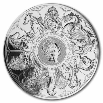 Queens Beast Completer Coin 10 oz 2022, Verzenden, Losse munt, Zilver