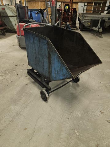 Kiepbak kantelbak spanenbak heftruck 250 liter, Voorzetapparatuur