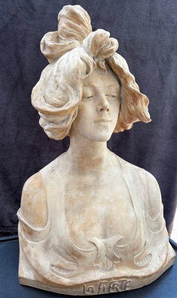 Goldscheider - HANIROFF - Buste, “La Fierté” - 66 cm -