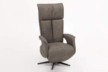 Relaxfauteuil Uitgeest - relaxfauteuils - Grijs, Nieuw, Grijs, Stof