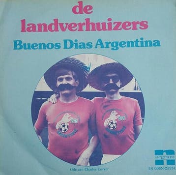 vinyl single 7 inch - De Landverhuizers - Buenos Dias Arg..., Verzenden, Zo goed als nieuw, 7 inch, Nederlandstalig