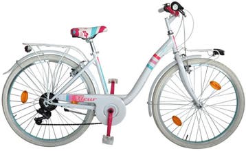 Meisjesfiets 26 Inch MBM Fleur Wit - 2e Kans, Ophalen, 24 inch, Velgrem, Zo goed als nieuw
