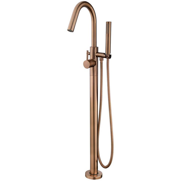 Wiesbaden Caral Badmengkraan - Vrijstaand - Geborsteld Brons, Doe-het-zelf en Verbouw, Sanitair, Nieuw, Ophalen of Verzenden