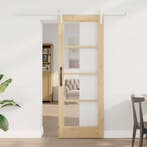 vidaXL Schuifdeur ORKDAL Naturel 73,5 x 198,5 cm, Doe-het-zelf en Verbouw, Verzenden, Nieuw