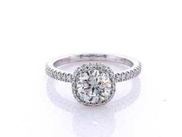 Ring - 14 karaat Witgoud - 1.41ct. tw. Diamant (Natuurlijk), Sieraden, Tassen en Uiterlijk, Ringen, Nieuw