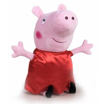 Peppa Pig knuffel - pluche - rode outfit - 31 cm, Verzenden, Nieuw