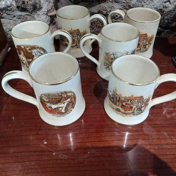 Themacollectie - Set van kopjes - Sandland Ware