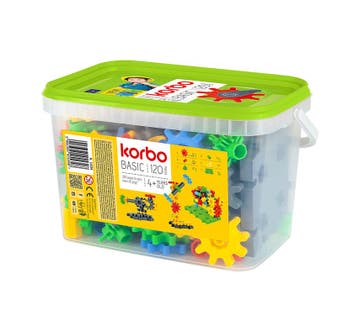 Korbo basic 120 (kinder bouwsets, Constructie speelgoed), Kinderen en Baby's, Speelgoed | Bouwstenen, Verzenden, Nieuw
