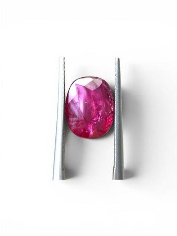 1 pcs Rood Robijn - 6.07 ct - Asian Institute of Gemological, Nieuw