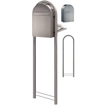 Brievenbus Bobi Classic B (back) - RVS, Verzenden, Nieuw