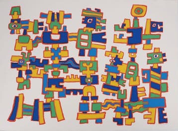 Jacques SOISSON (1928-2012) - Cortège aztèque