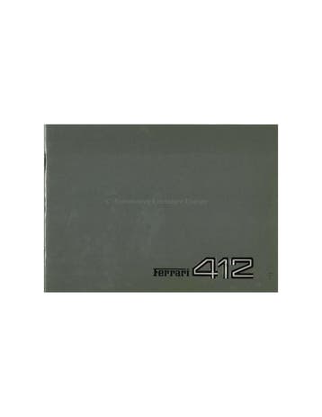 1985 FERRARI 412 PERSMAP FRANS 353/85, Nieuw, Ferrari, Author