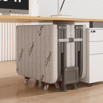 Opvouwbaar Logeerbed met Traagschuim Matras en 360° Wielen -, Verzenden, Nieuw