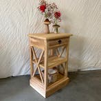 Nachtkastje - teakhout - handgemaakt - 1 lade - TTM Wonen, Huis en Inrichting, Slaapkamer | Nachtkastjes, Minder dan 45 cm, Nieuw