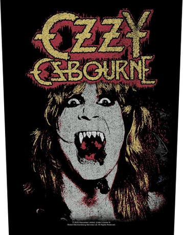 Ozzy Osbourne Fangs - Rugpatch officiële merchandise, Ophalen of Verzenden, Nieuw, Kleding