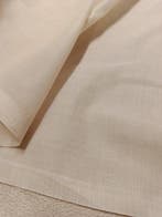 Prezioso tessuto beige in misto lino - Gordijnstof - 340 cm