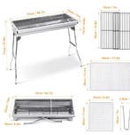 Opvouwbare Houtskool BBQ RVS Camping Picknick Tuin, Verzenden, Nieuw