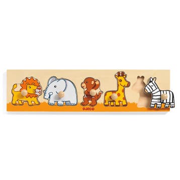 Djeco houten puzzel Savanco - FSC van €9,99 voor €9,90, Ophalen of Verzenden, Nieuw