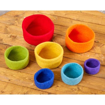Cosy vilt regenboog nestschalen spe van €41,95 voor €37,76, Ophalen of Verzenden, Nieuw
