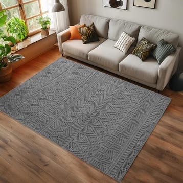 Bohemian Vloerkleed | Helix | Etnisch | Zilver | 120x170 cm, Verzenden, Nieuw