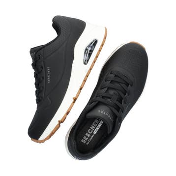 Skechers Street Uno lage sneakers voor dames in het Zwart, Skechers, Verzenden, Zwart, Nieuw