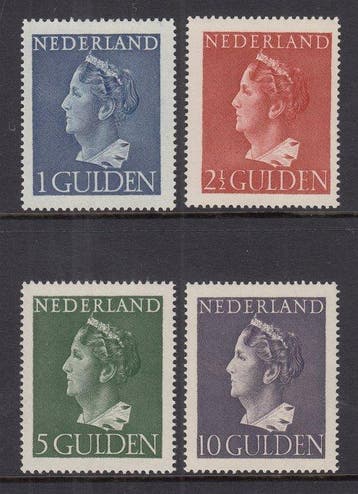Nederland 1946 - Koningin Wilhelmina type Konijnenburg -, Gestempeld