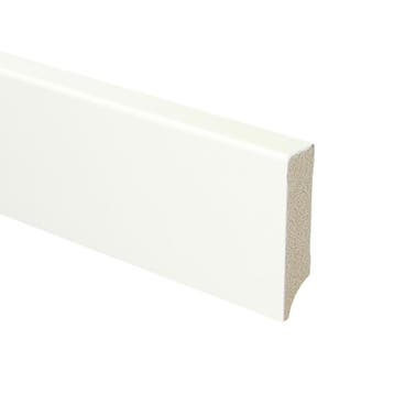 Budgetline MDF plint 70x18 V313 wit gegrond recht, Overige materialen, Verzenden, 50 tot 150 cm, Overige typen