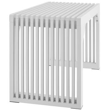 Hocker/zitbank Ribb, lamellenlook, belastbaar tot 350 kg, Verzenden, Nieuw