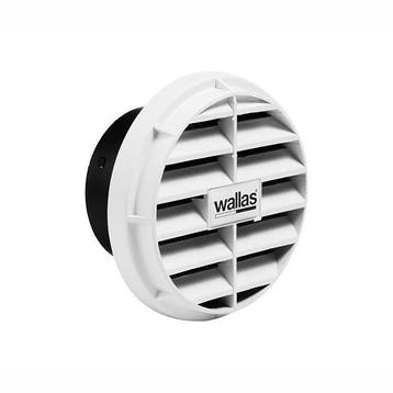Wallas Uitblaasmond Afsluitbaar 75 mm Wit, Ophalen of Verzenden, Nieuw