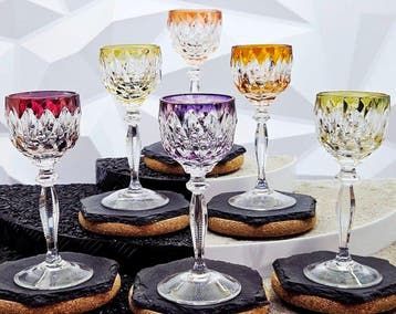 |- (6) x *Exquisites Set - Hofbauer Kristall* (Germany) -
