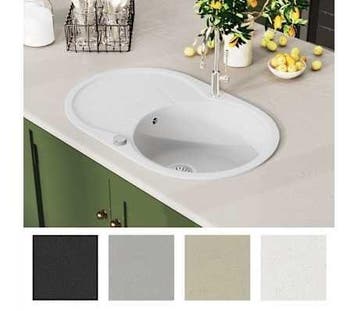 Inbouw spoelbak 77x49cm - Tweedekansje - OP=OP, Huis en Inrichting, Keuken | Keukenelementen, Zo goed als nieuw, Minder dan 100 cm